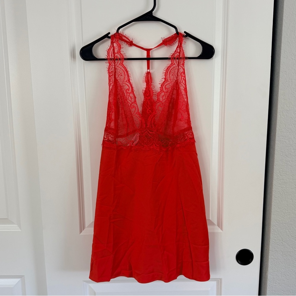 NWT Adore Me Scarlet Lace Halter